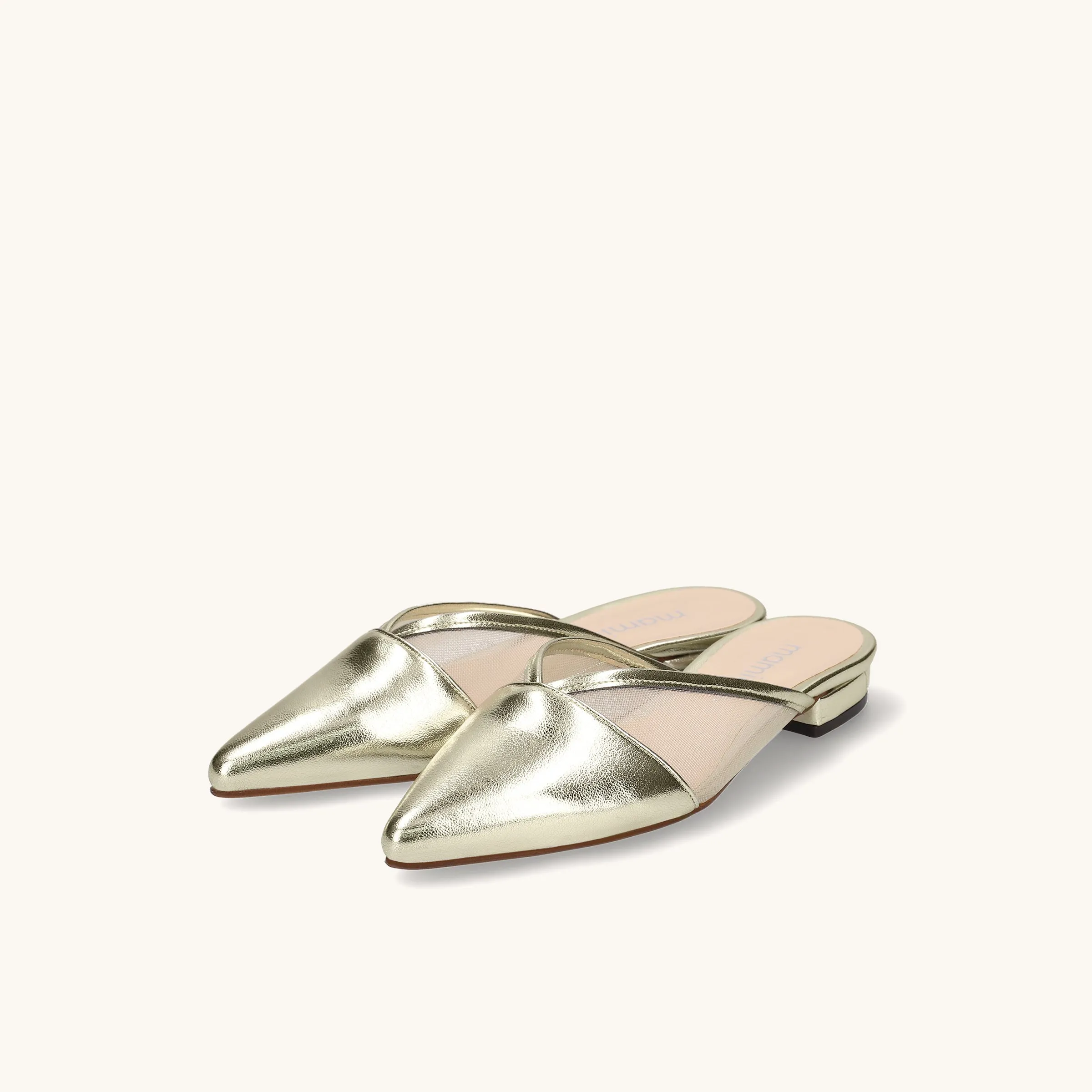 20% OFF: 2022SS: T-Strap Pointed Flat Sandals (m17001) Black