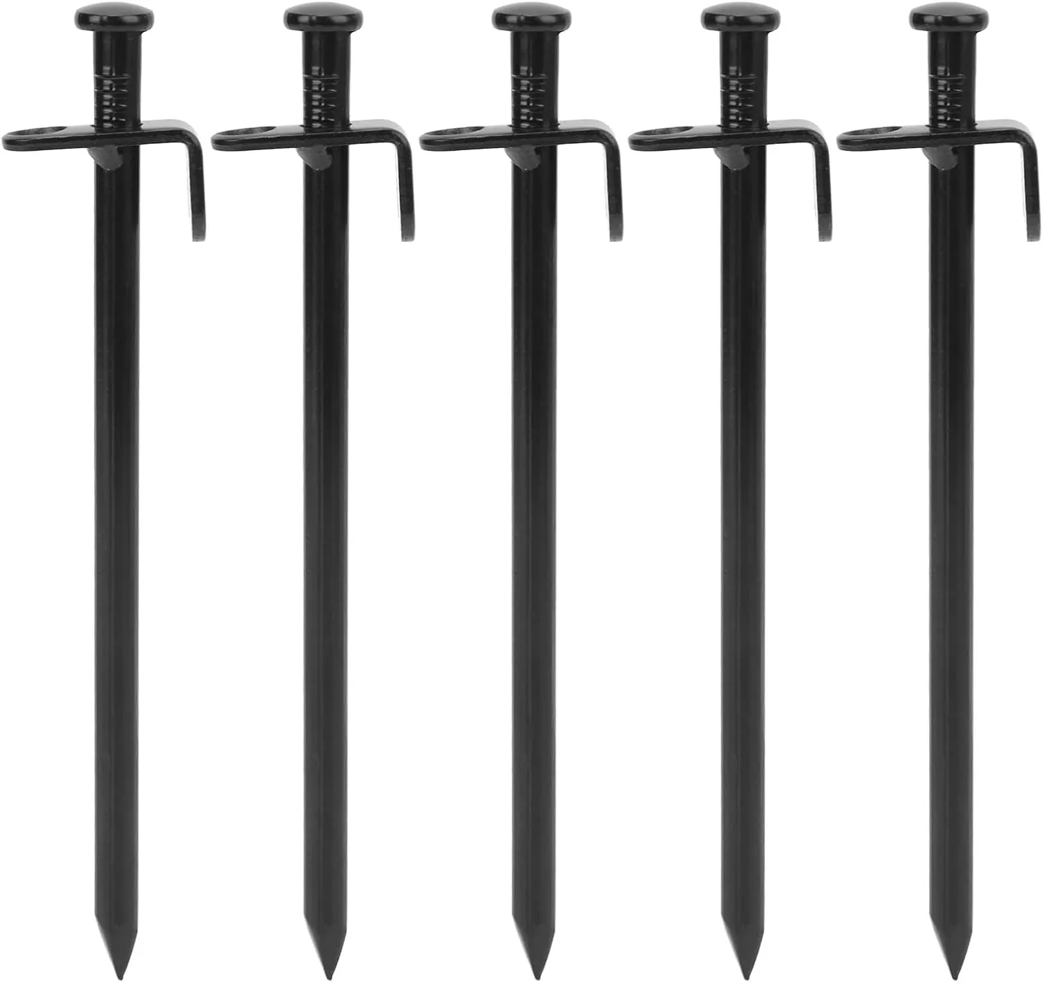 5Pcs Durably Steel Tent Stakes, with Penetration, Widely Used for Tents Canopies and Tarps, Ground Anchors for Outdoor Camping (20cm)