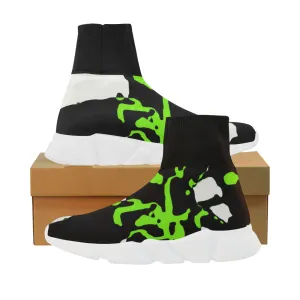 60 IMG_3805 Unicorn Stretch Sock Women's Shoes/Large Size (Model 039)
