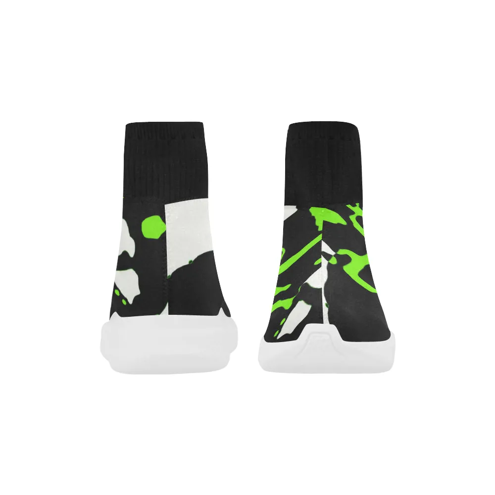 60 IMG_3805 Unicorn Stretch Sock Women's Shoes/Large Size (Model 039)