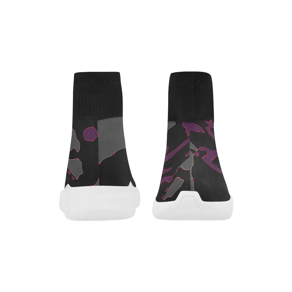 64 IMG_3805 Unicorn Stretch Sock Women's Shoes/Large Size (Model 039)