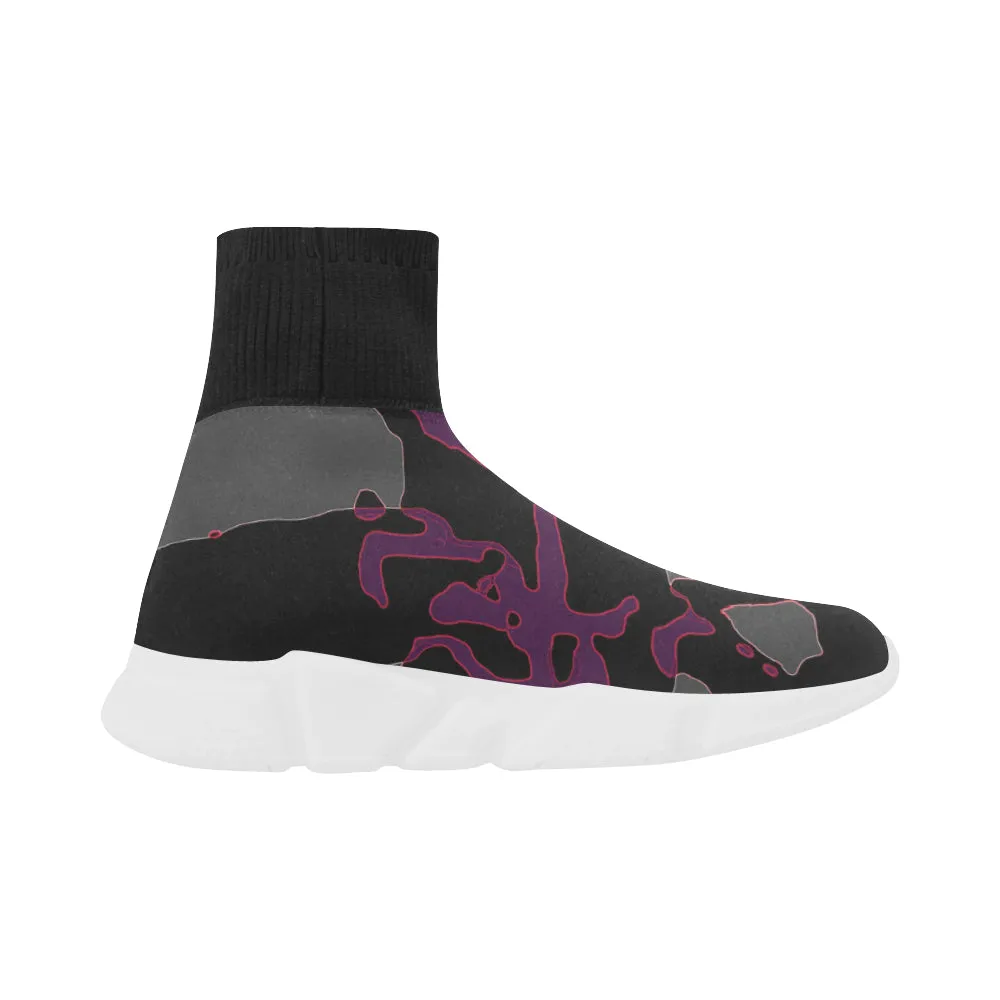 64 IMG_3805 Unicorn Stretch Sock Women's Shoes/Large Size (Model 039)