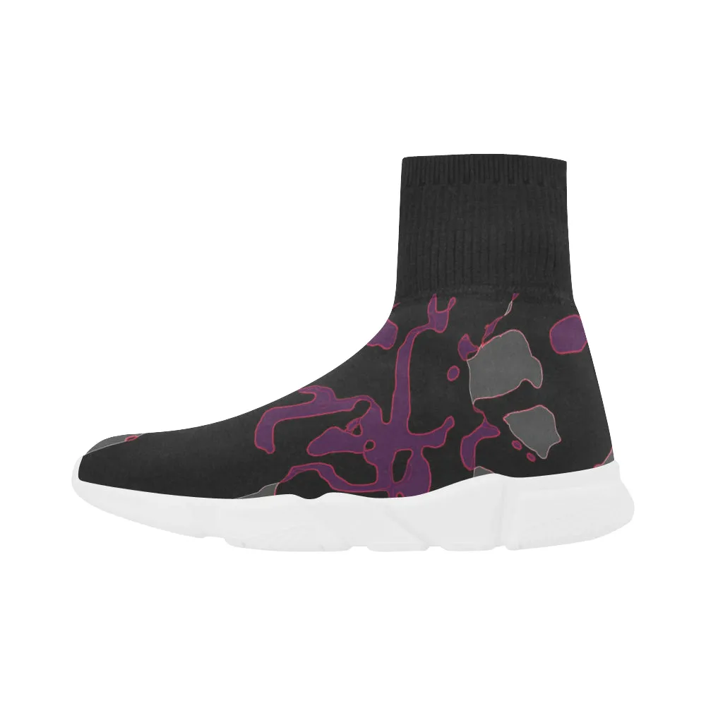 64 IMG_3805 Unicorn Stretch Sock Women's Shoes/Large Size (Model 039)
