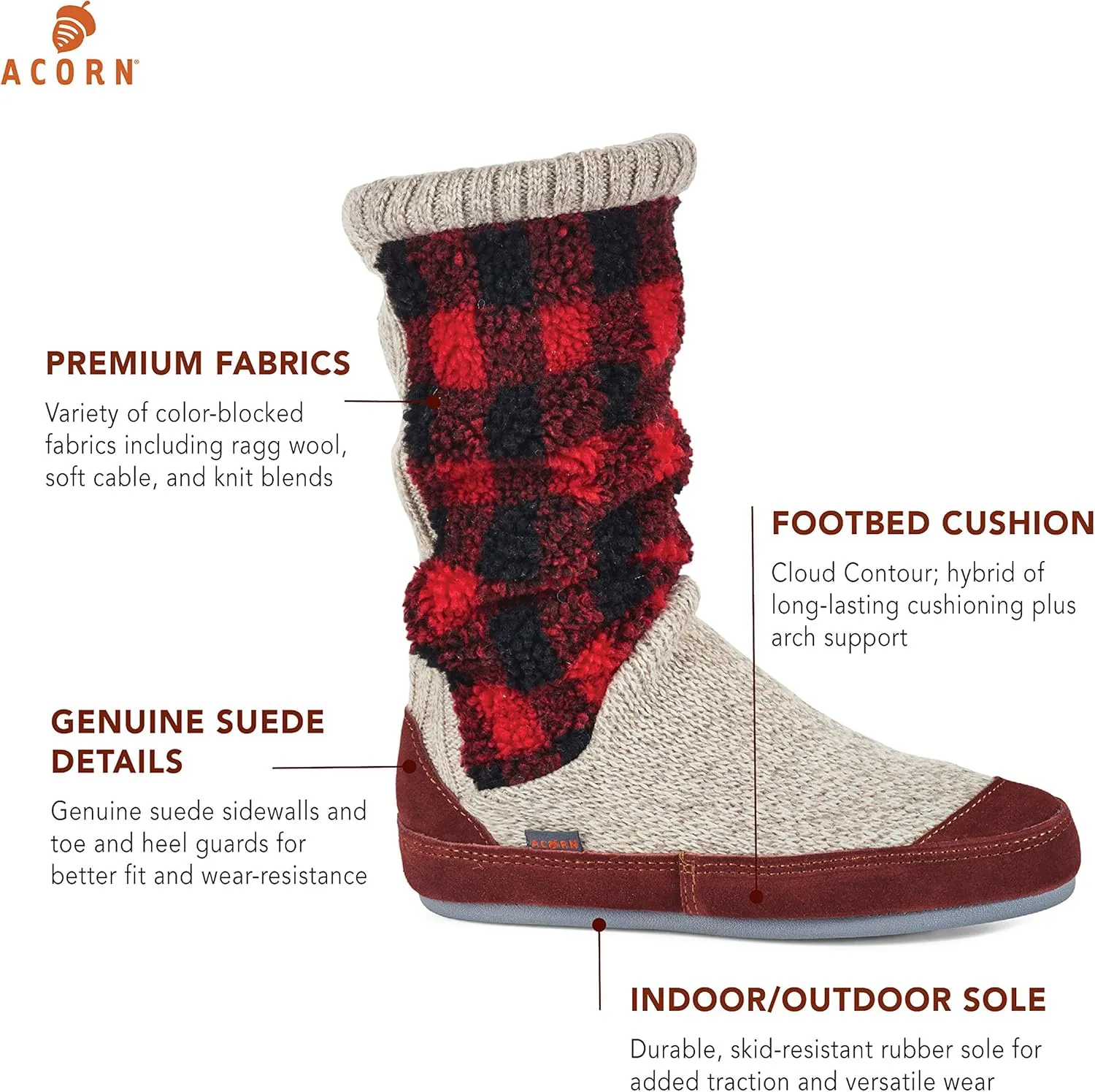 Acorn Women's Slouch Boot Slipper