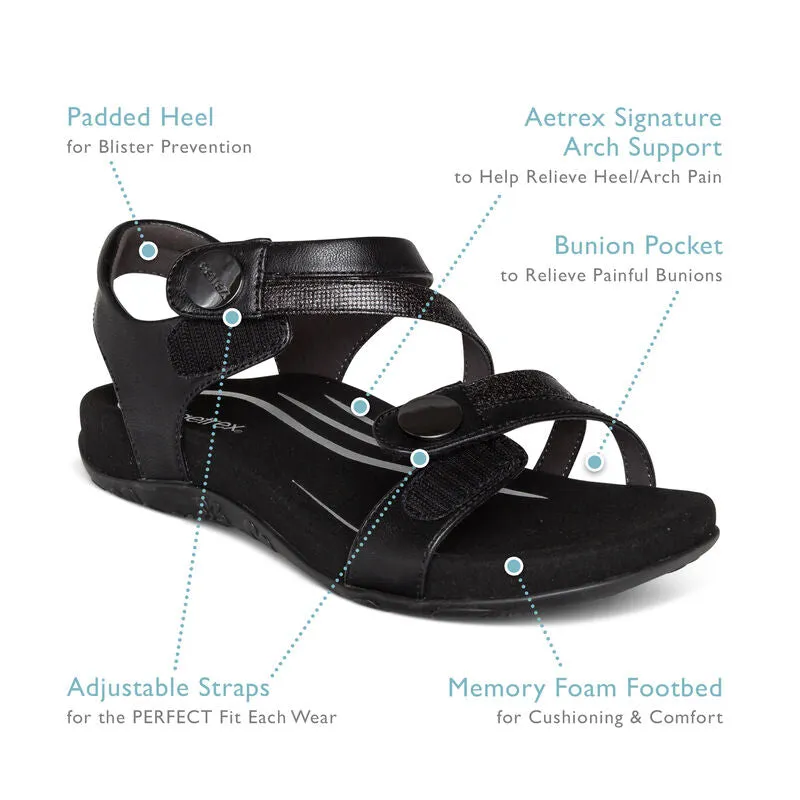 Aetrex Women's Jess Black