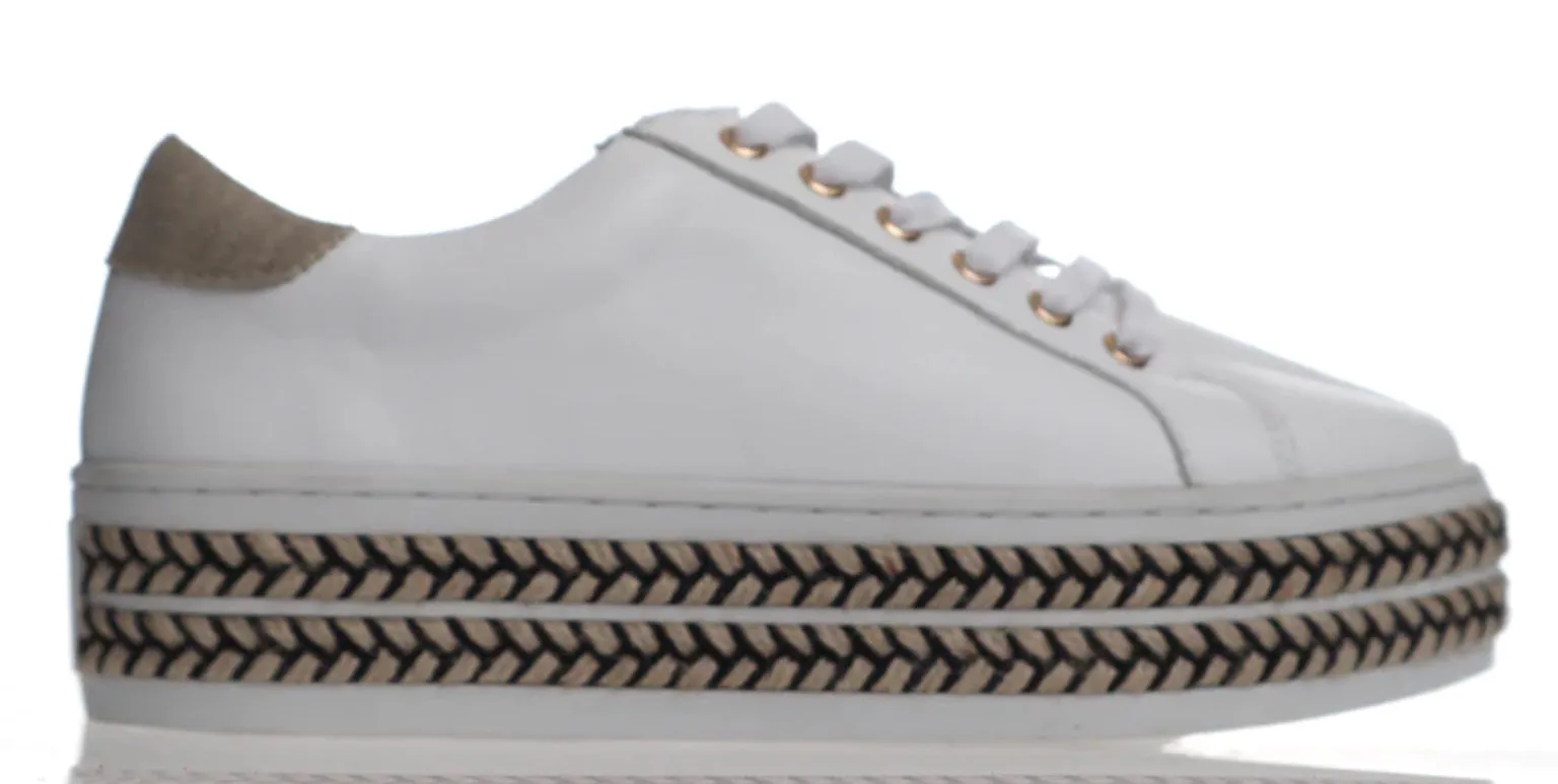 Alfie & Evie - Oppose - White Leather Sneaker