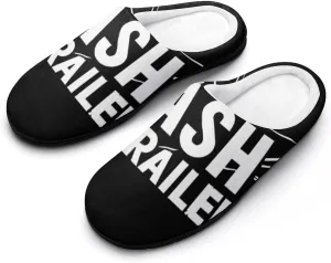 All Trash No Trailer Warm House Slippers For Women Indoor Outdoor Casual Non-Slip Bedroom Shoes