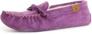 AMIMOC Istah Moccasin Shoes for Women - Comfortable Handmade Suede Slipper for Indoor