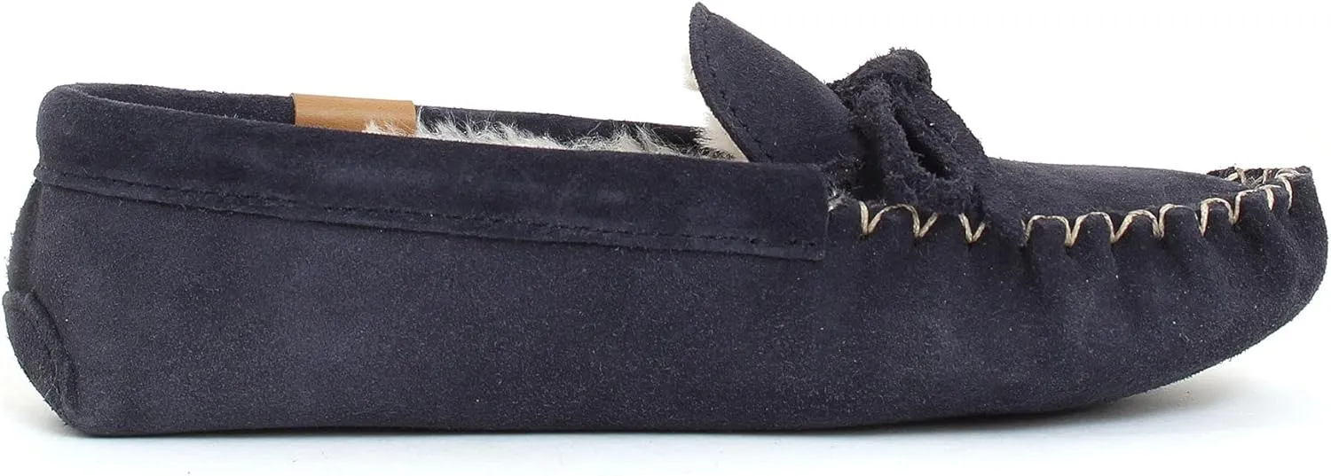 AMIMOC Istah Moccasin Shoes for Women - Comfortable Handmade Suede Slipper for Indoor