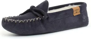 AMIMOC Istah Moccasin Shoes for Women - Comfortable Handmade Suede Slipper for Indoor