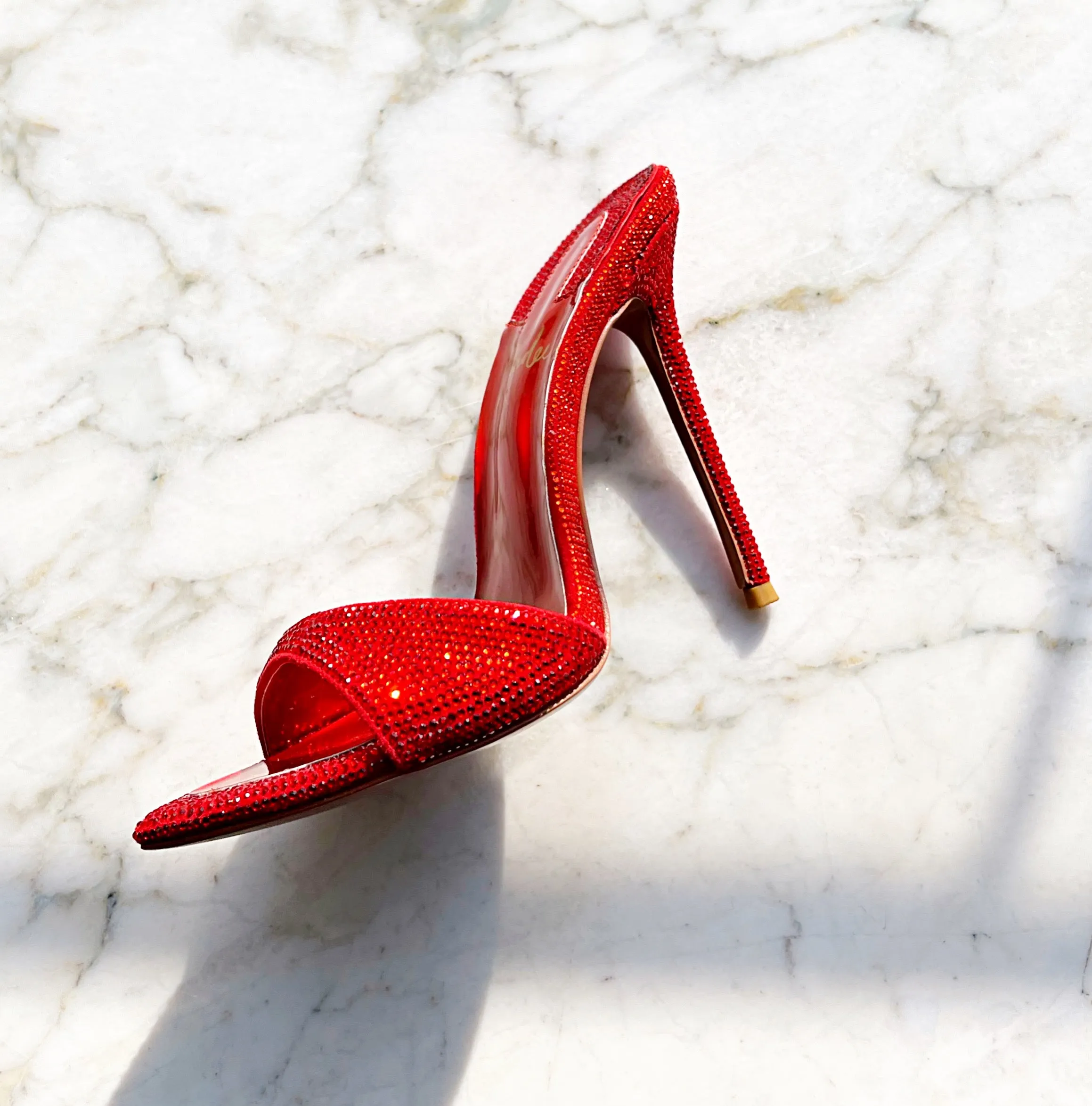 AMOUR RUBIS CRYSTAL MULES