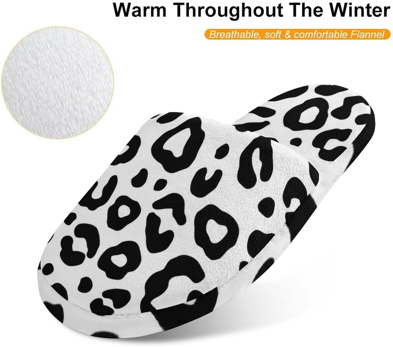 Animal Leopard Print Child Warm Slippers, Cozy Anti Slip Lightweight for Boys Girlsautumn And Winter Shoes