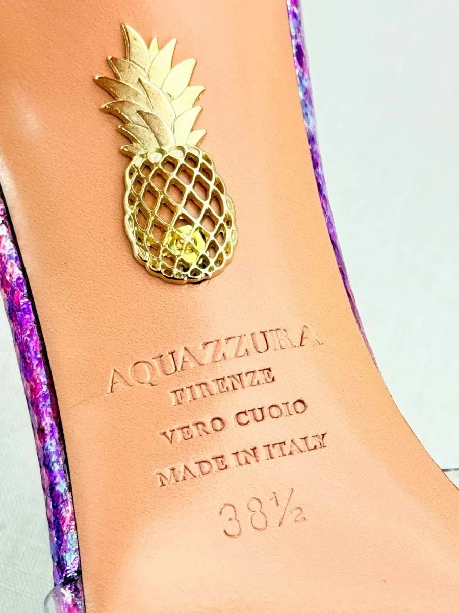 AQUAZZURA Tequila Pink Mules 38.5