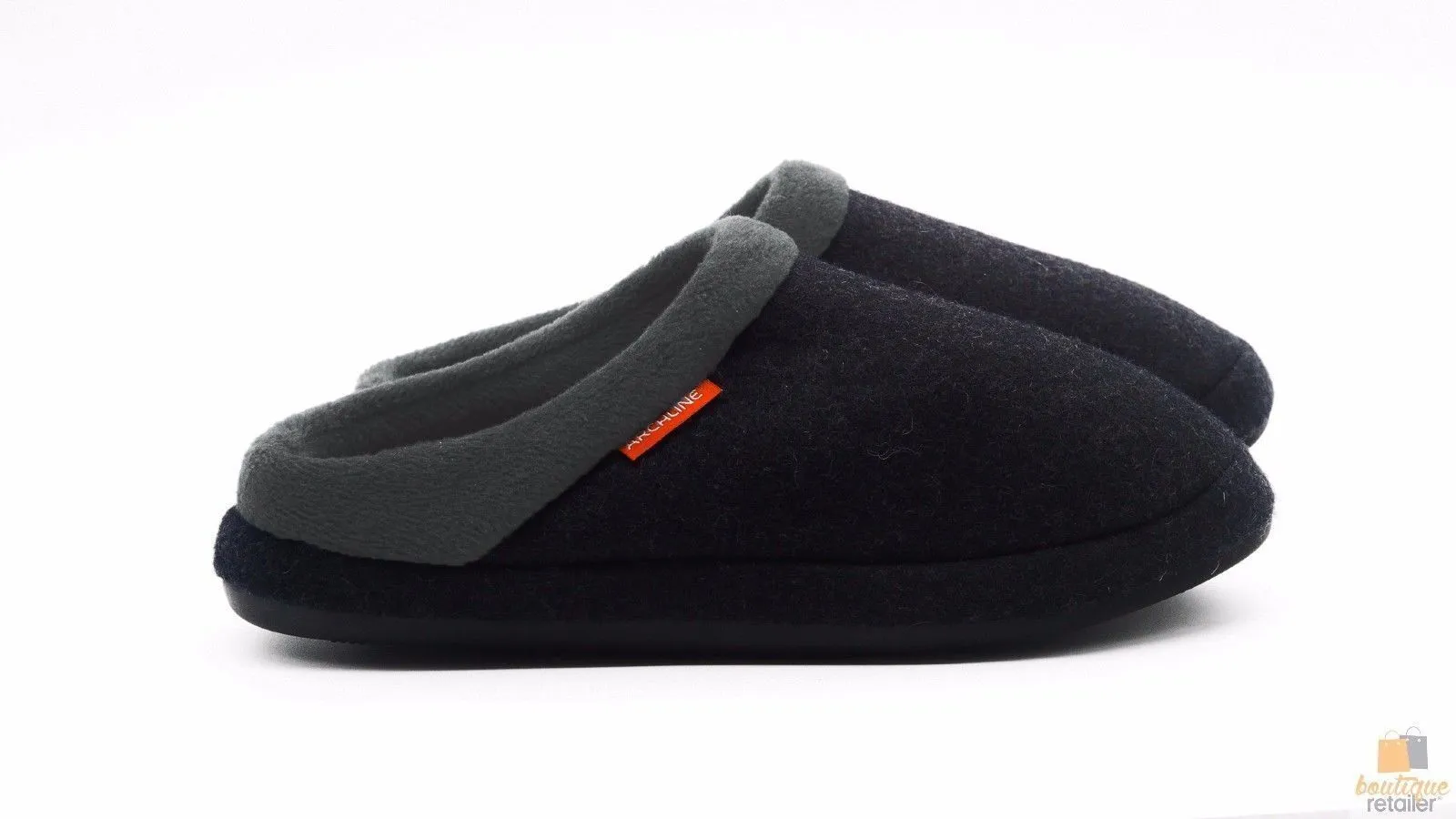 ARCHLINE Orthotic Slippers Slip On Arch Scuffs Orthopedic Moccasins - Charcoal Marle - EUR 38 V563-ARCHLINE-SLIPON-CHMARL-38