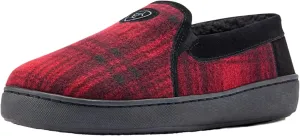 ARIAT Men's Lincoln Wool & Suede Warm Soft Comfortable Indoor Outdoor Slippers with Sherpa Lining & Tpr Soles