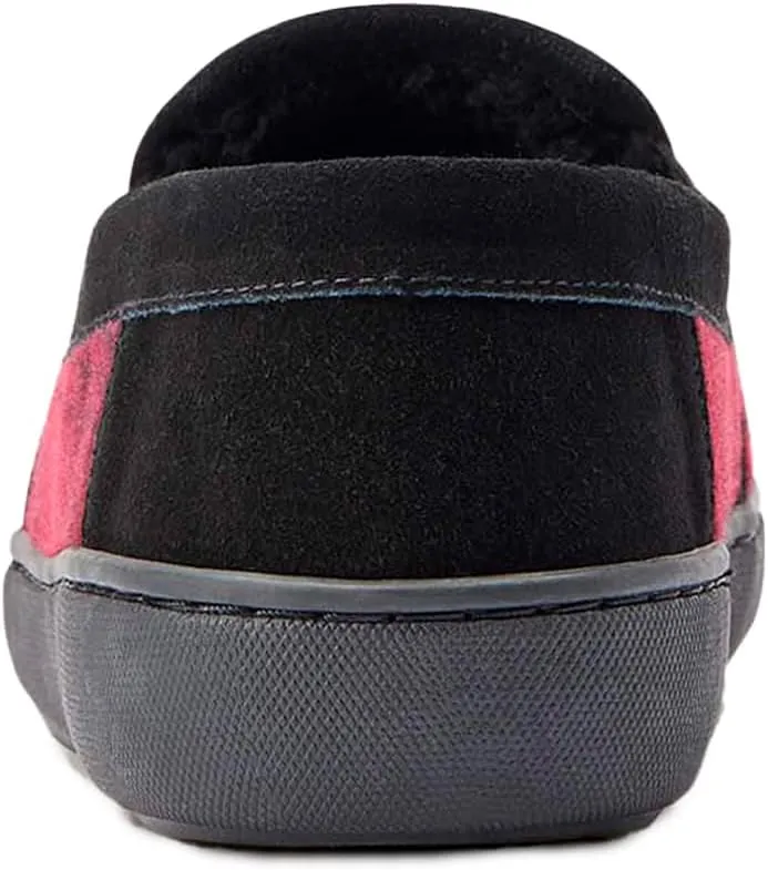 ARIAT Men's Lincoln Wool & Suede Warm Soft Comfortable Indoor Outdoor Slippers with Sherpa Lining & Tpr Soles