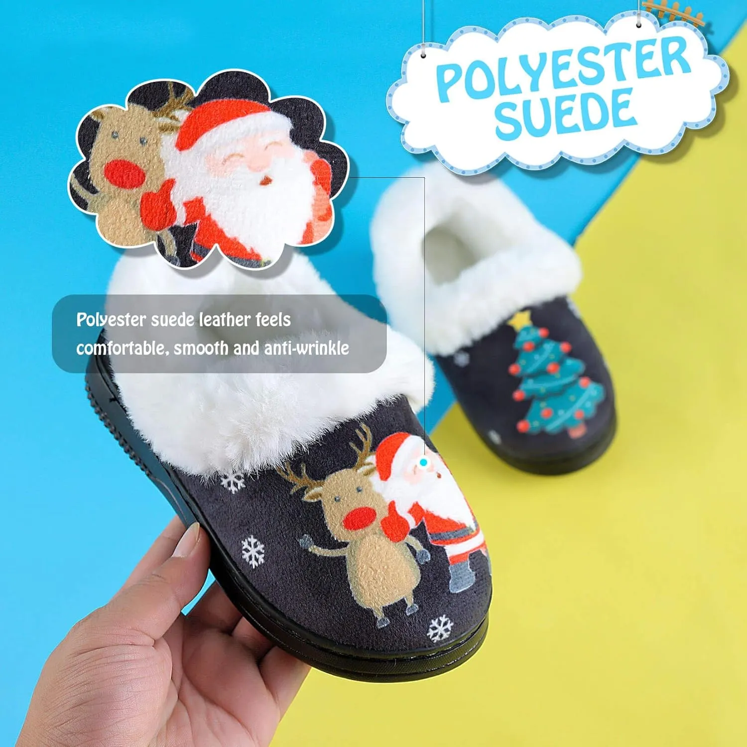 ASHION Toddler Baby Boys Girls Slippers Little Kids Socks House Bedroom Shoes