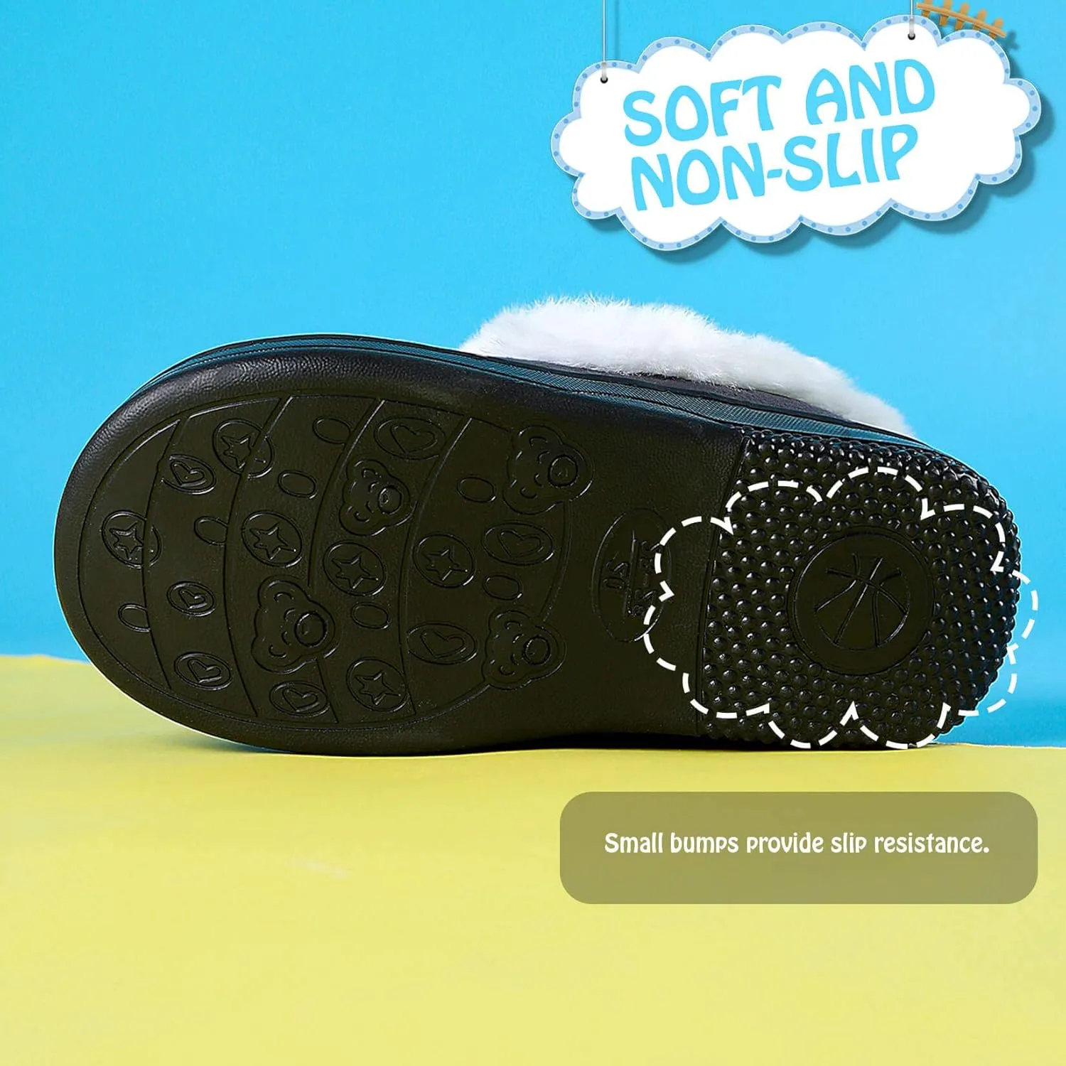 ASHION Toddler Baby Boys Girls Slippers Little Kids Socks House Bedroom Shoes