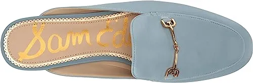 Aspen On Edelman Chain Linnie Sam Slip Price drop Almond Remote-controlled Flat Mules Sky Embellished Toe