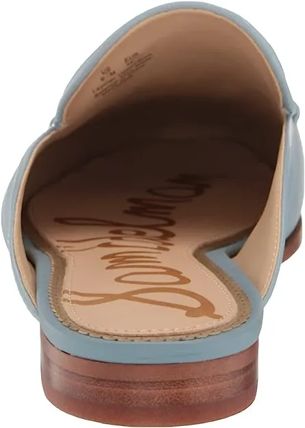Aspen On Edelman Chain Linnie Sam Slip Price drop Almond Remote-controlled Flat Mules Sky Embellished Toe
