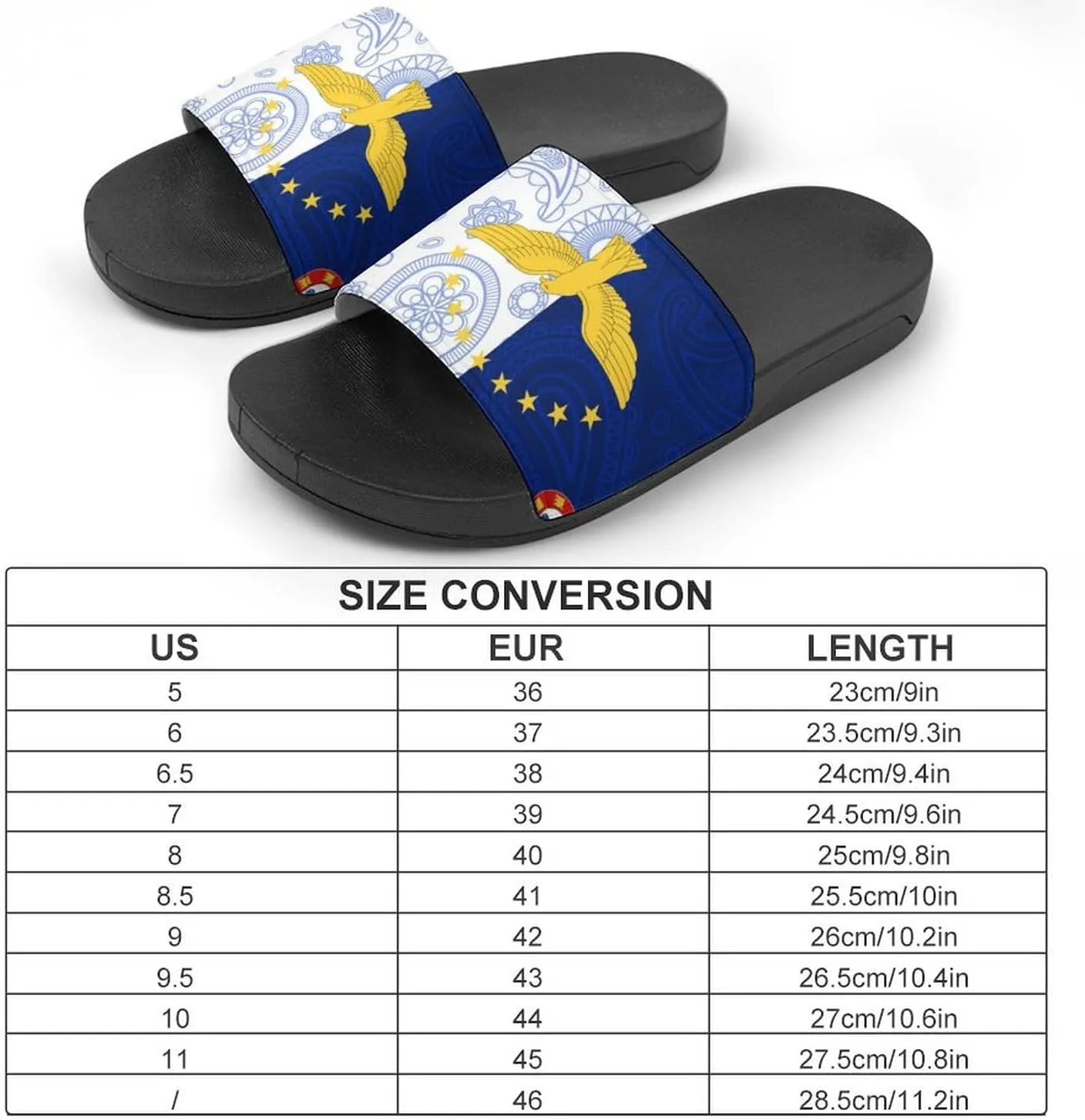 Azores Paisley Flag House Slippers for Women Men Shower Slides Bathroom Sandals