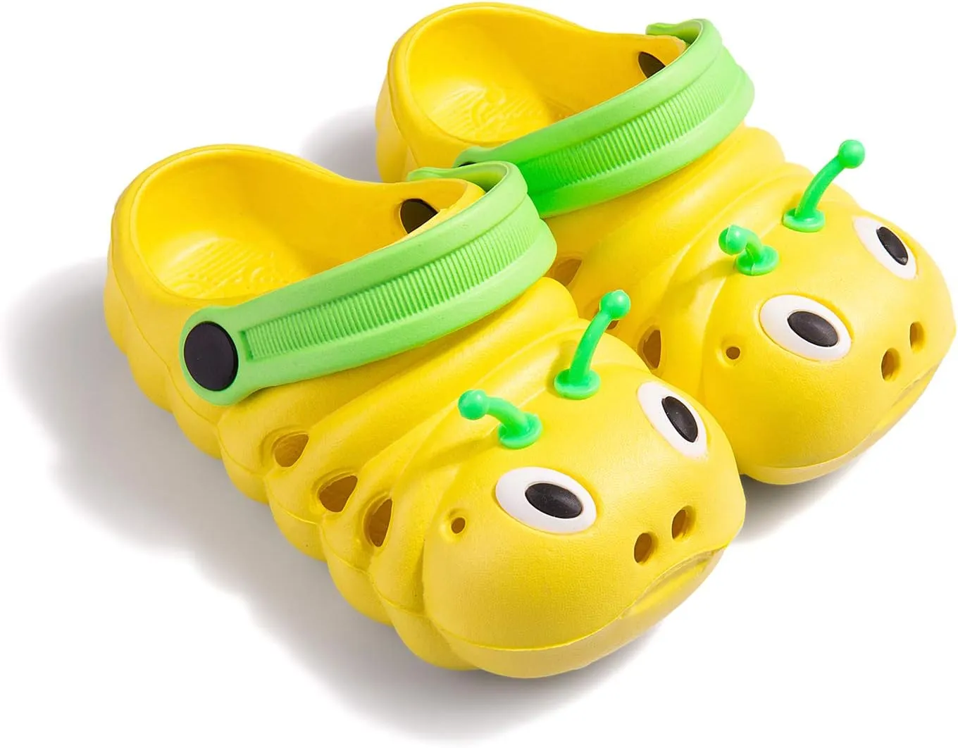 Baby Girls Boys Sandals Kid's Cute Lightweight Shoes Summer Premium Cartoon Sandals Children Caterpillar Non-Slip Beach Water Clogs Shoes Garden Slipper
