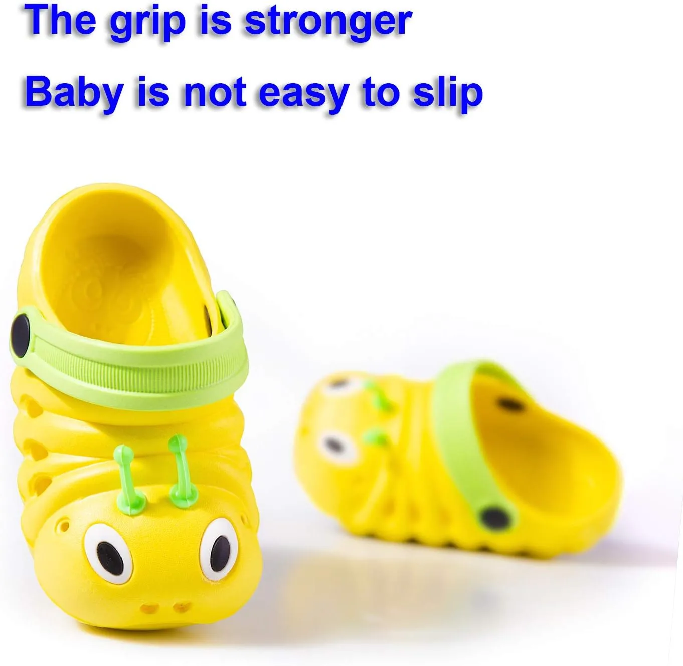 Baby Girls Boys Sandals Kid's Cute Lightweight Shoes Summer Premium Cartoon Sandals Children Caterpillar Non-Slip Beach Water Clogs Shoes Garden Slipper