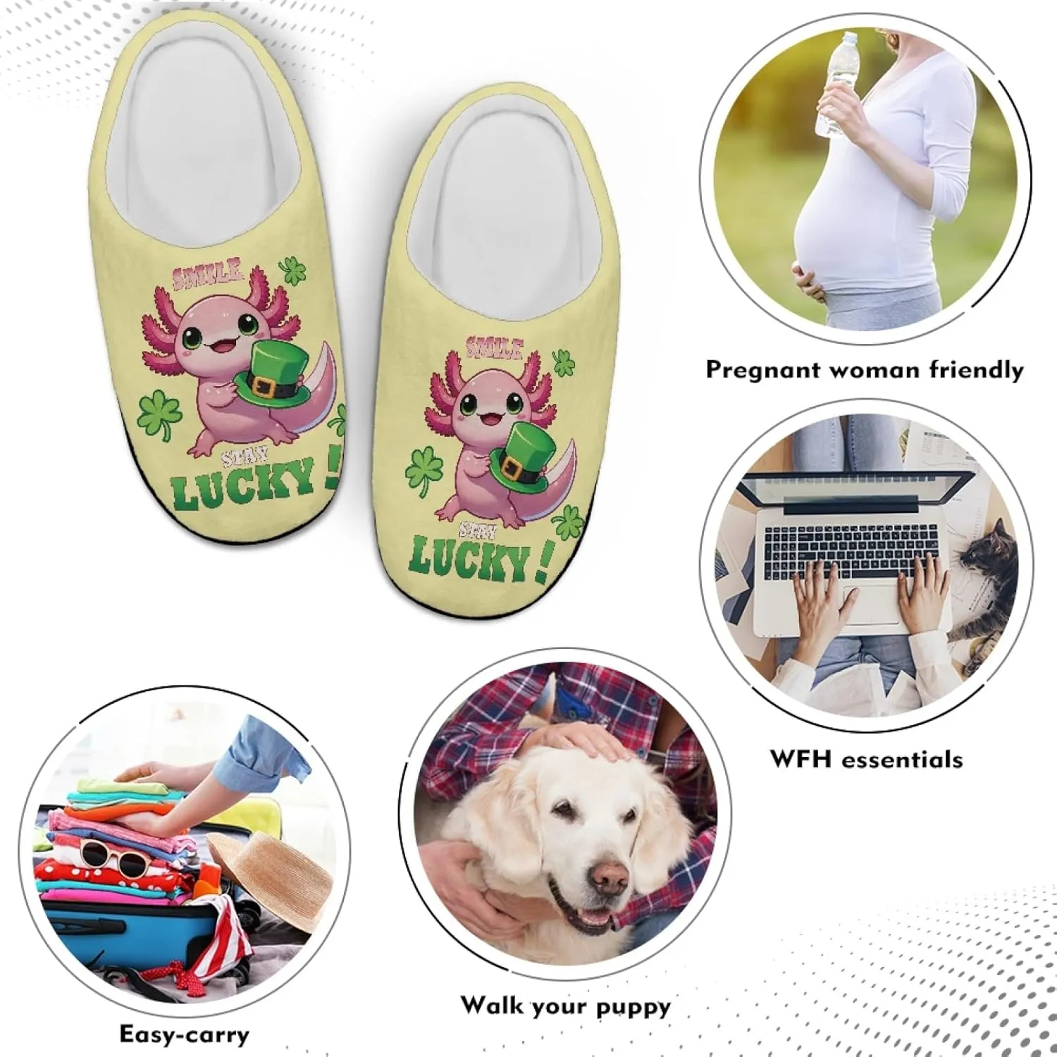 Bedroom Slippers for Adults Women House Slippers for Men