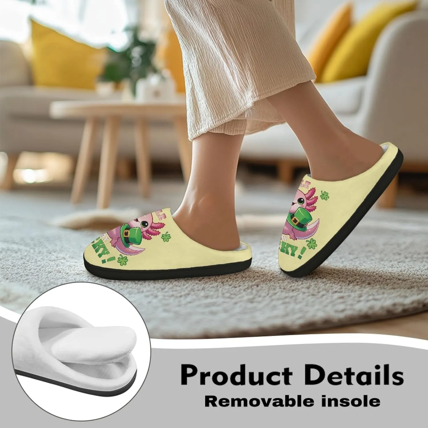 Bedroom Slippers for Adults Women House Slippers for Men
