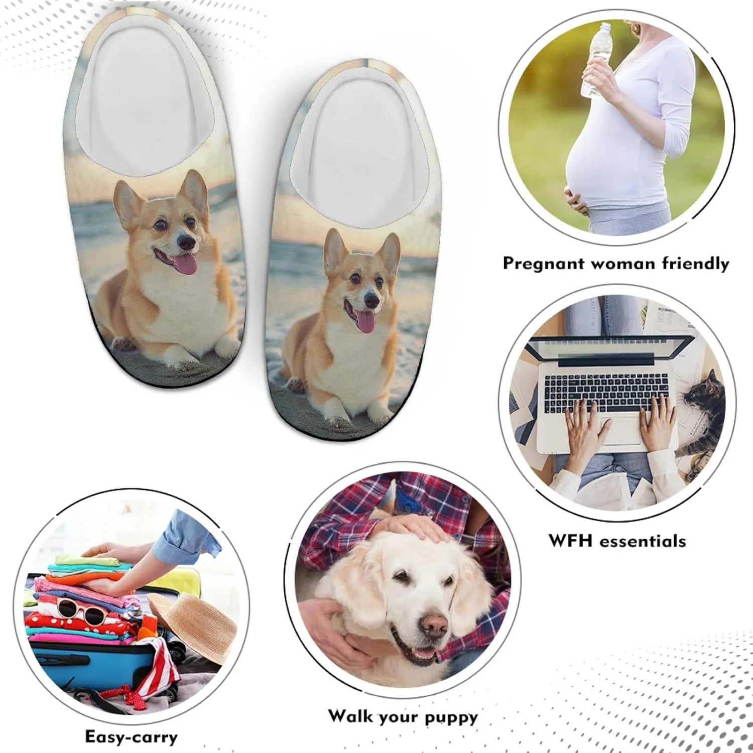 Bedroom Slippers for Adults Women House Slippers for Men