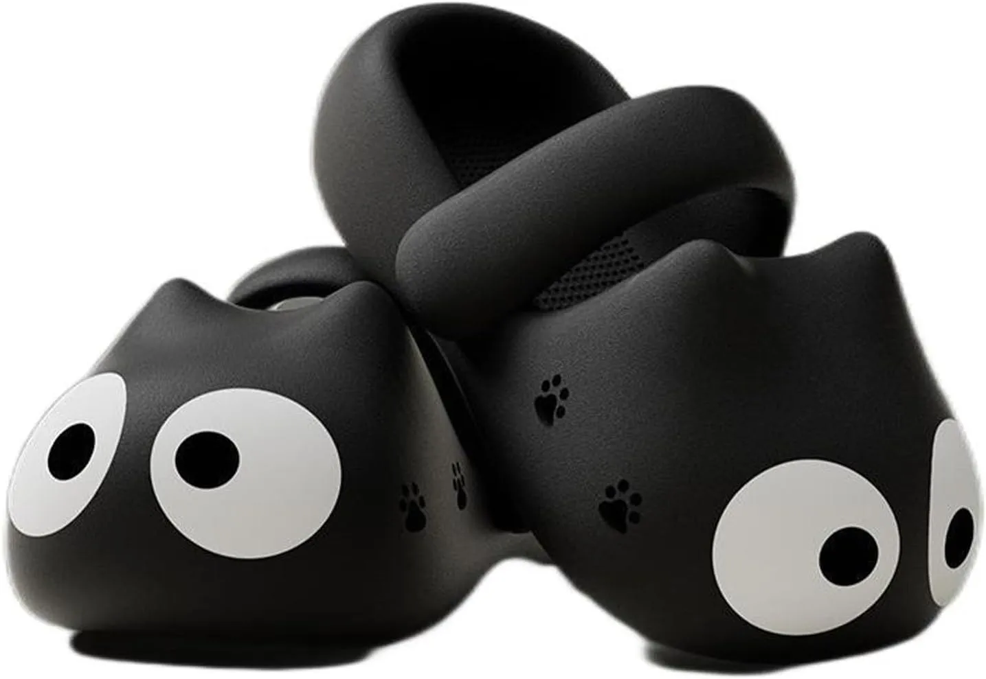 Big Eye Cat Slippers, Funny Cartoon Eva Non-Slip Thick Sole Indoor Outdoor Slides