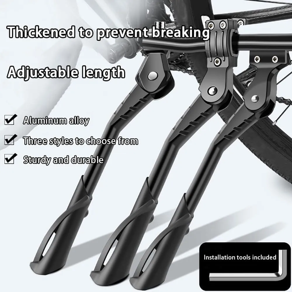 Bike Kickstand for Cervelo P5X, Aluminum Adjustable Kickstand Foot Side Stand Suppor Rear Side Bicycle Stand with Non-Slip Rubber Foot,A