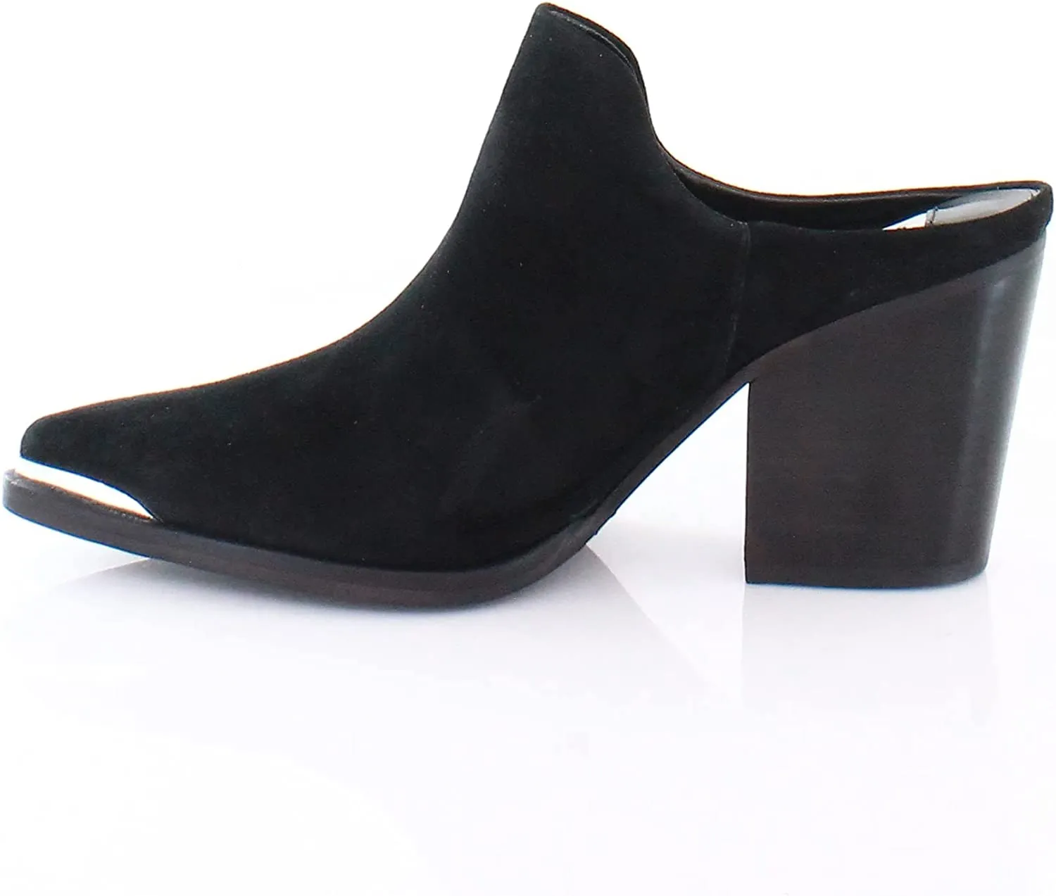 Black Toe Heel Pointed Block Slip On Fashion Candoo Suede Mules Outstanding Steve Madden Express shipping