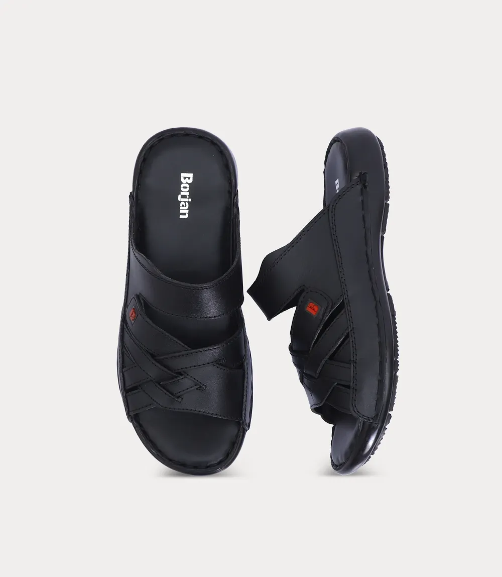 BM6867-BLACK-Men Slipper