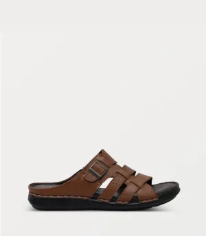 BM6927-TAN-Men Slipper