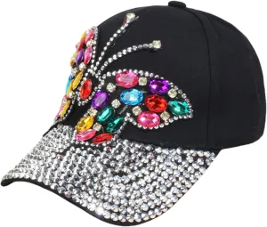 BOLLEY JOSS Sequin Ponytail Baseball Cap for Women Girls Velcro Ponycap Adjustable Mesh Trucker Hat