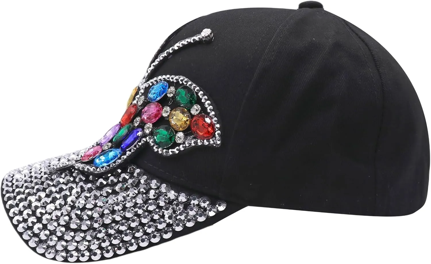 BOLLEY JOSS Sequin Ponytail Baseball Cap for Women Girls Velcro Ponycap Adjustable Mesh Trucker Hat