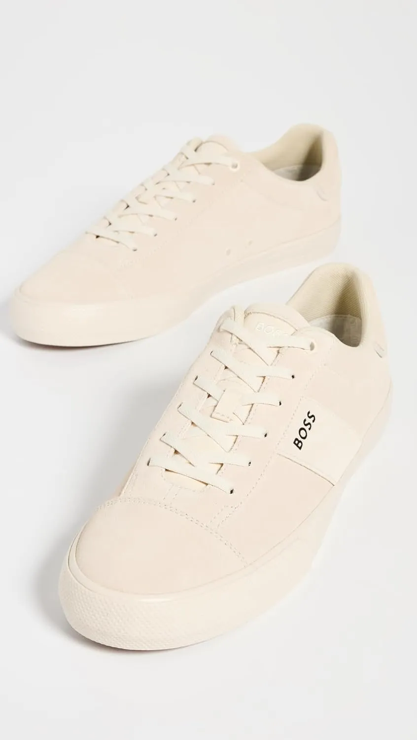 BOSS Men's Cupsole Suede Leather Casual Sneaker