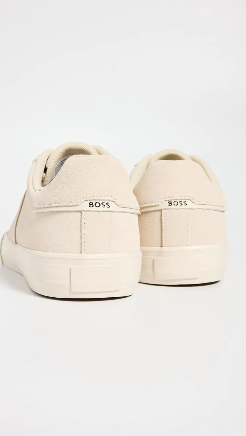 BOSS Men's Cupsole Suede Leather Casual Sneaker