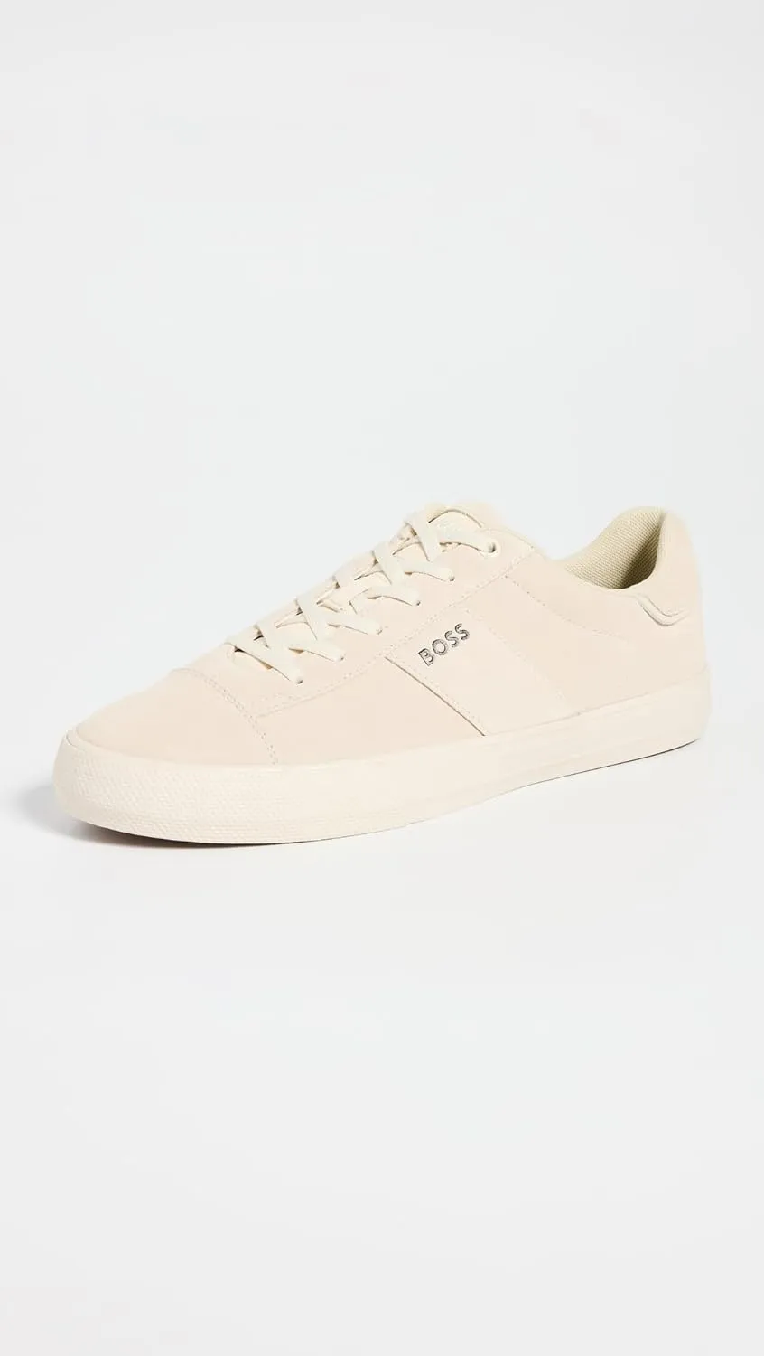 BOSS Men's Cupsole Suede Leather Casual Sneaker