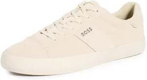 BOSS Men's Cupsole Suede Leather Casual Sneaker
