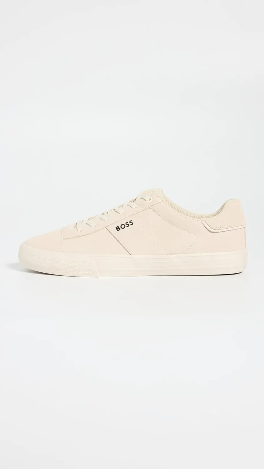 BOSS Men's Cupsole Suede Leather Casual Sneaker