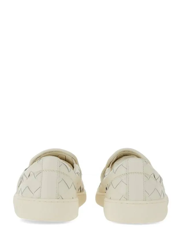 Bottega Veneta Sawyer Intrecciato Calfskin Slip-Ons White