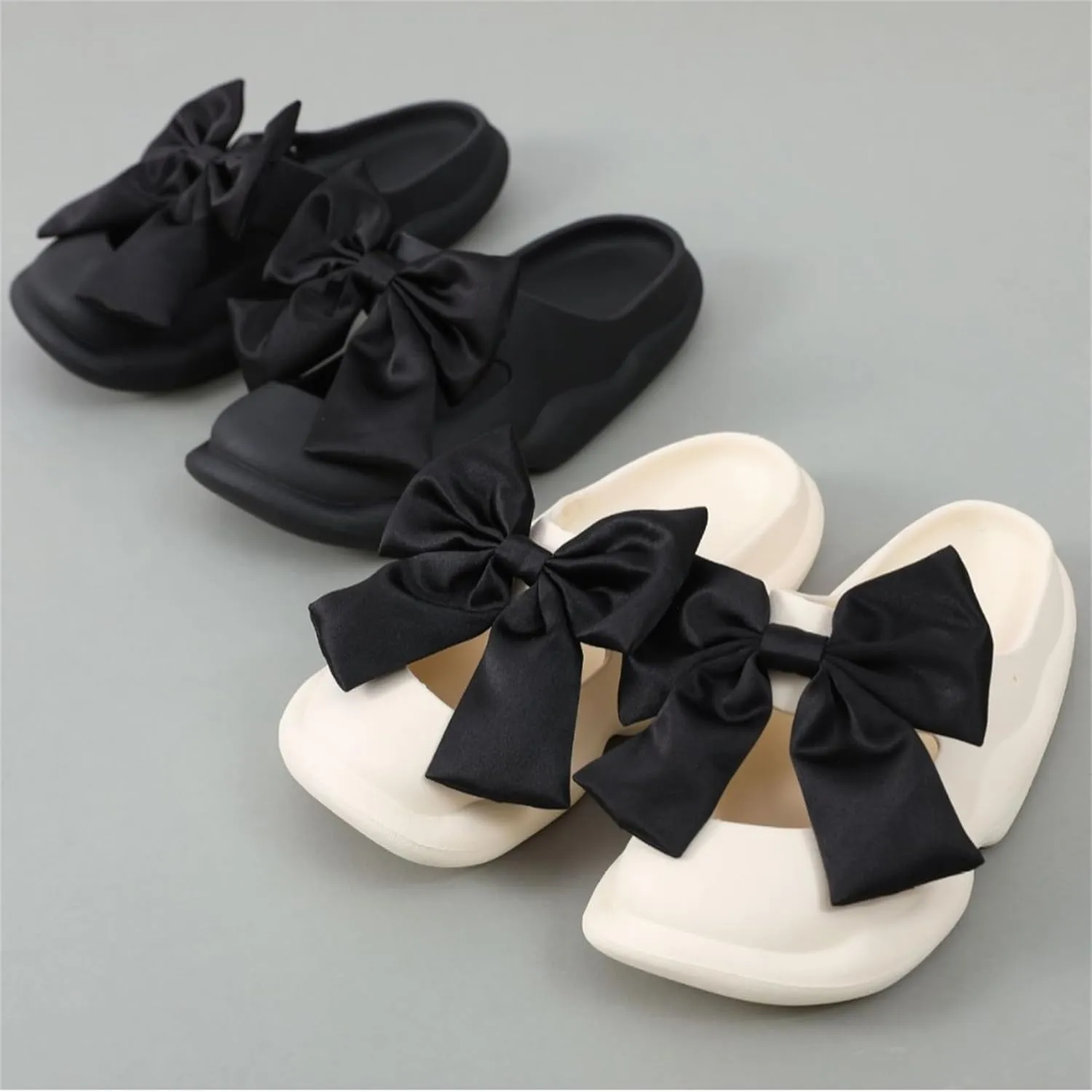 Bow Tie Sandals for Men and Women - Summer Waterproof Slippers for External Wear