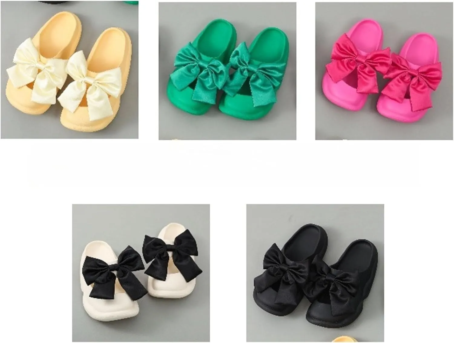 Bow Tie Sandals for Men and Women - Summer Waterproof Slippers for External Wear