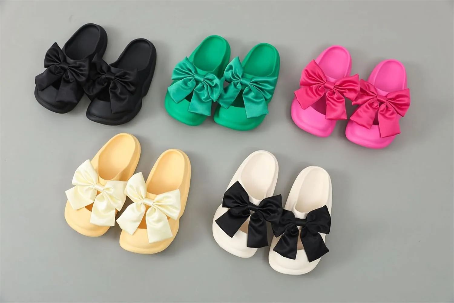 Bow Tie Sandals for Men and Women - Summer Waterproof Slippers for External Wear