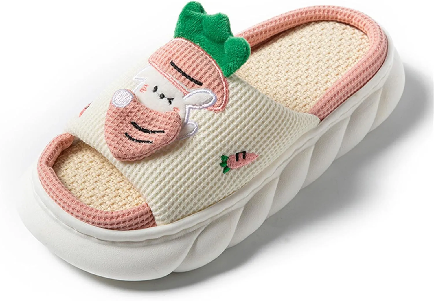 Butterfly cotton and linen slippers Home slippers Men's and women's seasonal slippers Cotton and linen slippers