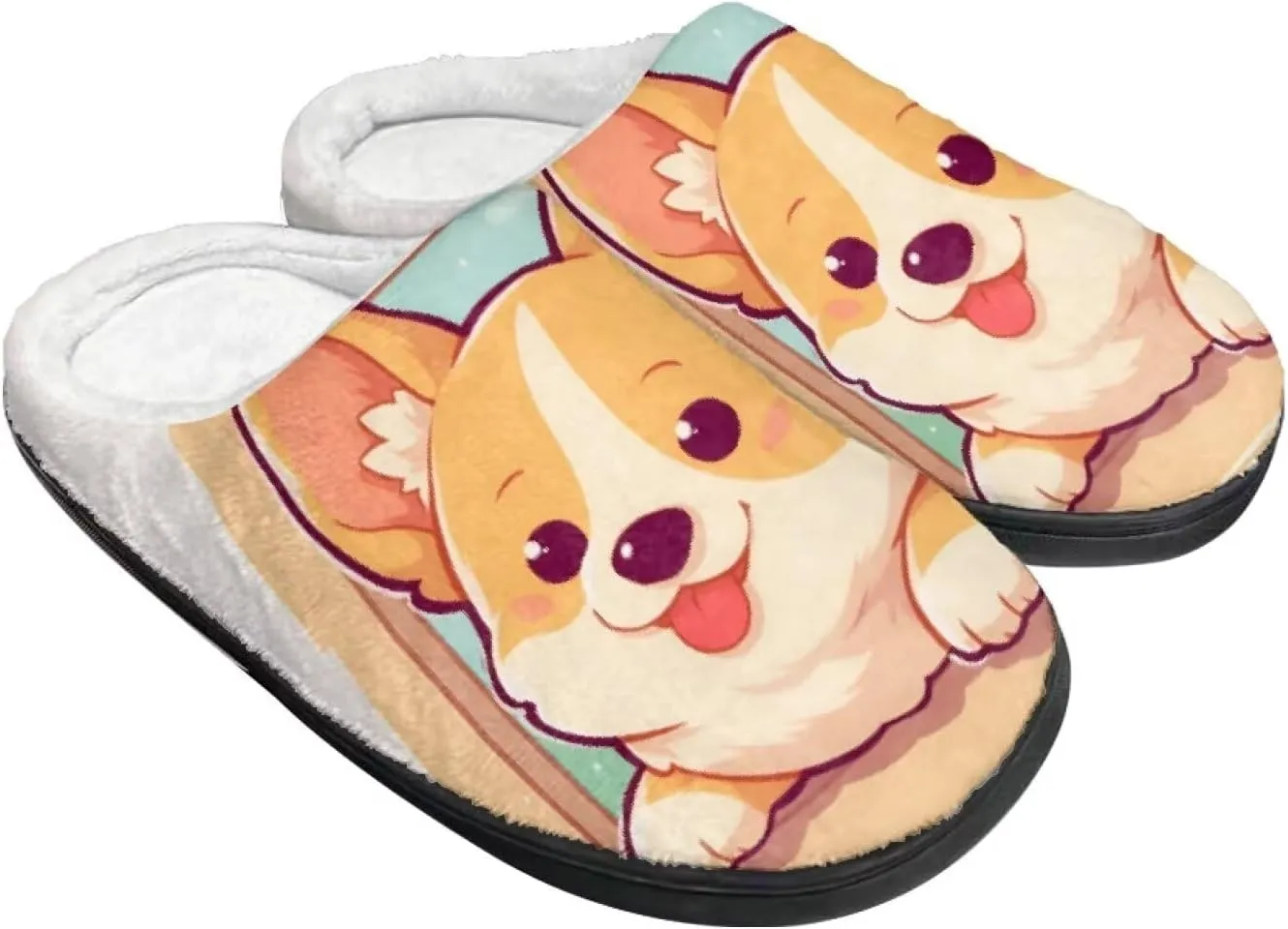 Butterfly Soft House Shoes for Ladies, Tulip Sunflower Cozy Winter Fuzzy Women Slippers