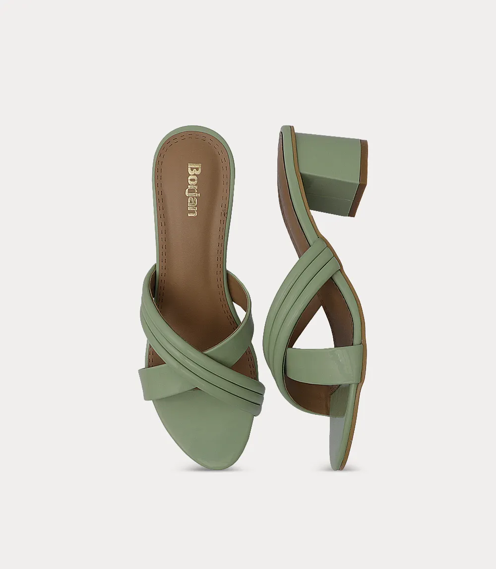 BW10374-MINT-Women Slipper Heel