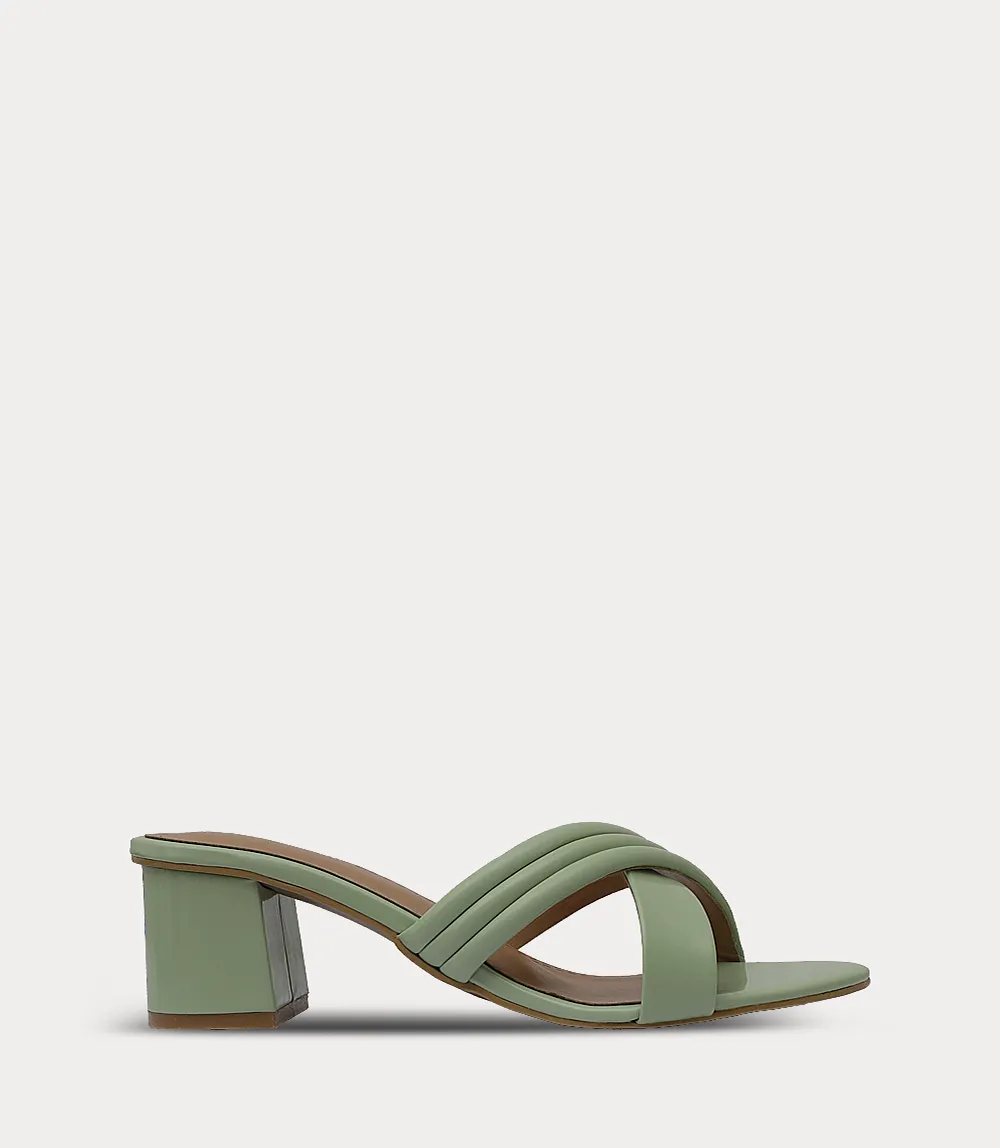 BW10374-MINT-Women Slipper Heel